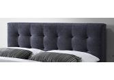 5ft King Size Novara Dark Grey Fabric Upholstered Bed Frame 3